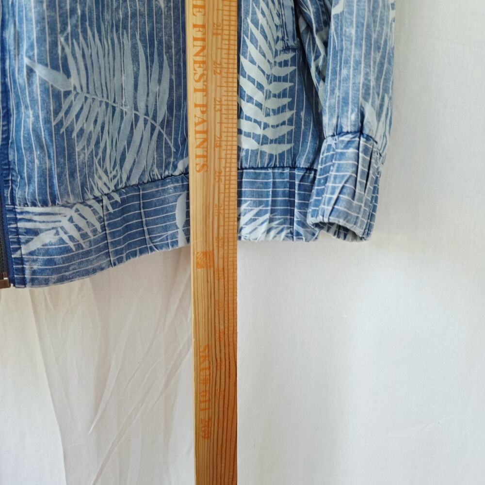 Billy T Bomber Jacket Women's Plus Size 2X Blue Lightweight Relaxed Fit NWT - Picture 6 of 8